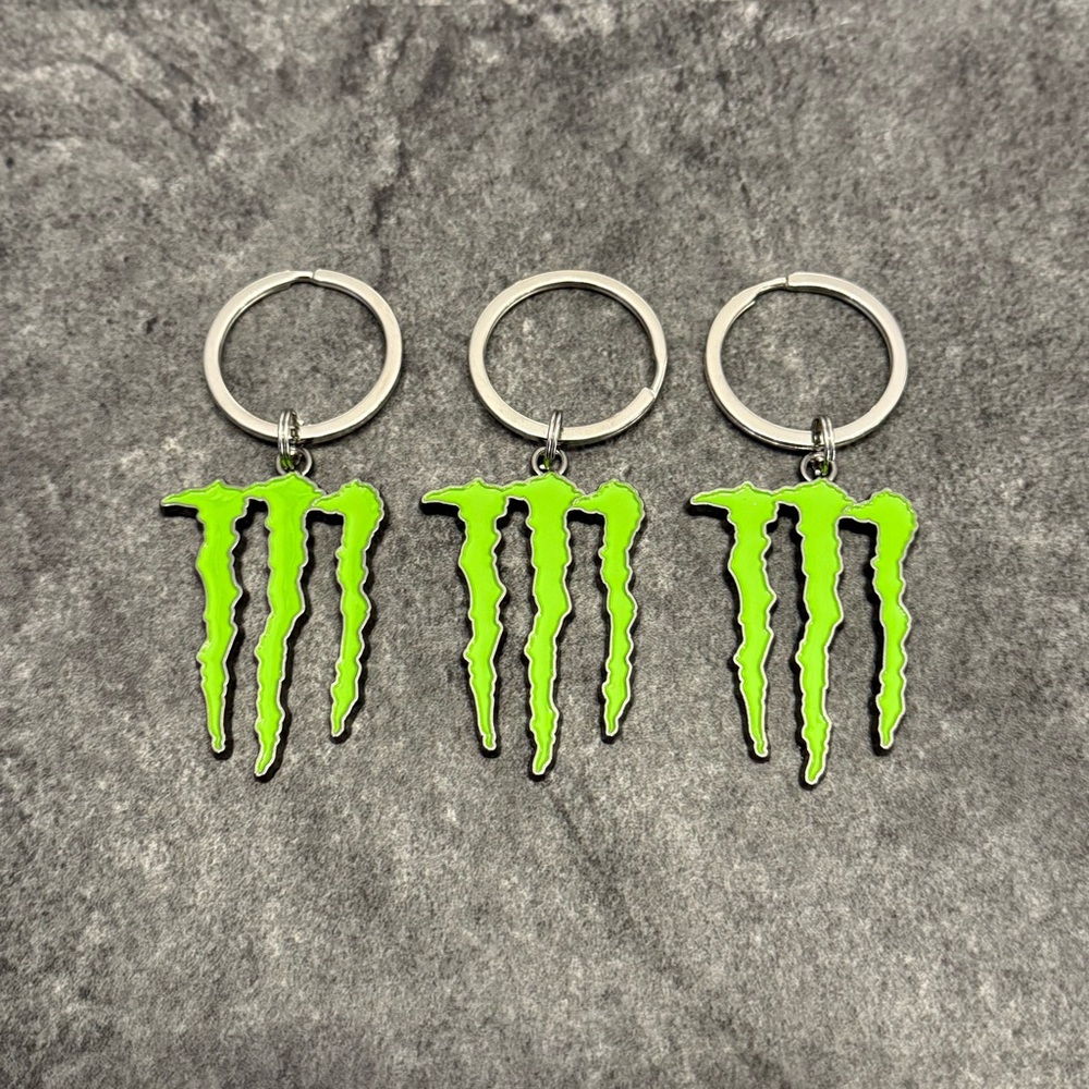 Monster Energy Metal Keychains - SET OF 3